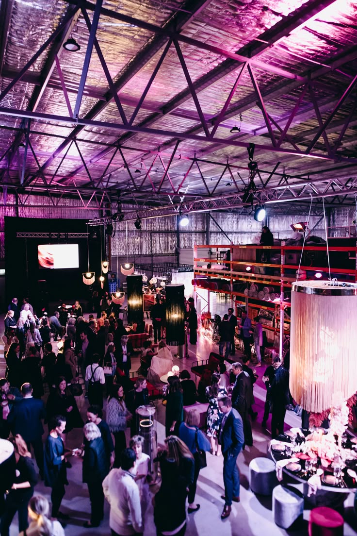 Blank DXB warehouse event launch atmosphere